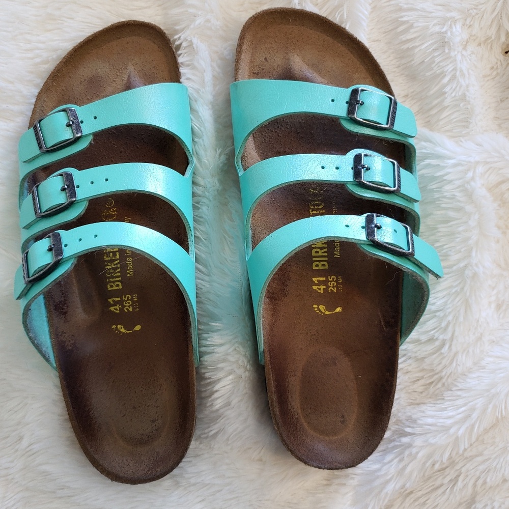 Birkenstocks Florida in Teal